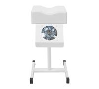 Repose-jambes, chaise de pédicure, avec aspirateur à ongles, hauteur réglable (48 à 68 cm), socle en forme de H, repose-pieds pour salon, utilisation commerciale au spa (blanc)