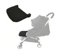 Repose-jambes poussette compatible avec Babyzen YOYO - Poussette pliable sans démontage - Extension de 8,2 pouces facile à attacher et à nettoyer, tissu doux (noir) Taille UniqueUnicolorePolyester