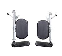 Repose-jambes Universel Réglable Pour Fauteuil Roulant - Longueur 43 Cm, Angle Réglable De 90 À 180° | Imperméable Et Antirouille, Compatible Avec La Plupart Des Fauteuils Roulants,A pair