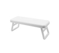Repose-main pliable et surélevé for manucure, support d'oreiller, accoudoir de Table en plastique, repose-main spécial for ongles(White)