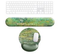 Repose-main pour clavier, support de tapis de souris, repose-poignet ergonomique, support de poignet en mousse, motif , support de peinture à l'huile, base antidérapante, repose-poignet, tapis