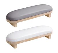Repose-main pour ongles antidérapant et étanche en similicuir PU | Accoudoir de bureau de manucure, support de salon pour s'entraîner à la maison, chambre client, débutant