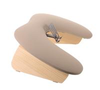 Repose-mains de Manucure Pliable en U avec Support Téléphone, PU | Hauteur Réglable 6 Pouces, Surface Mate Antidérapante, Structure Métal Bois, Couleur Khaki