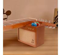 Repose-manche de guitare CoolGift Mart en bois massif avec support de médiator, accessoires de guitare et outils luthier pour réparation, entretien, nettoyage de guitares acoustiques/électriques