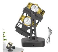Repose-montre - 70 x 12 x 7,5 cm / 27,5 x 4,72 x 2,95 cm - Support de montre mécanique auto-oscillant sans intervention manuelle - Élégant cadre de montre auto-enroulable pour femmes et hommes