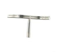 Repose-outil de tour incurvé pour travail du bois, poteau de montage de 25 mm de diamètre compatible avec les tours mini et midi, support d'outils de tournage en acier inoxydable de 30 cm de long