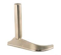 Repose-outil incurvé pour le travail du bois - Tige de 25 mm - Porte-outil de tournage en acier inoxydable compatible avec tour à bois de 25 mm de diamètre