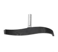 Repose-outils incurvé pour tour de travail du bois, poteau de montage de 16 mm/25 mm de diamètre, environ 220-240 mm de longueur, compatible avec petit et pour Midi LAT (25 mm)