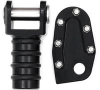 Repose-pédales pour Suzuki DRZ 400, DRZ400SM et DRZ400E 2000-2018 Repose-Pieds de Moto(Noir)