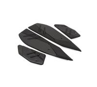 Repose Pédales Reposepieds Antidérapants Pour Moto Plaque Pédale Reposepieds Pour XMAX 125 250 300 400 2017 2018 2019 2020 2021 2022 2023 Cale Pied Moto(Set - Black)