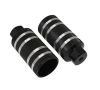 Repose pied BMX Aluminium - Noir /Argent Noir - Faisduvélo.fr