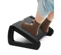 Repose Pied Bureau,Repose-pieds ergonomique avec fonction massage,angle réglable et 6 Hauteurs Réglables,Repose-pieds antidérapant pour maison,Effet Massage Confortable,Support Faible Encombrement