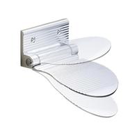Repose-Pied De Douche,Support De Pieds Pliable - Porte-Pied De Douche A Montage par Vis,pour Maison Salle De Bain Cuisine Bureau Coin Interieur Camping-Car Spa Seniors Adultes