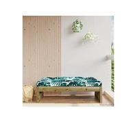 Repose-pied de jardin 120x80 cm bois de pin imprégné, tabouret, repose-pied ottoman, tabouret de jardin, pouf, 825771