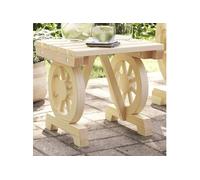 Repose pied de jardin 40x36,5x38,5 cm bois massif sapin G