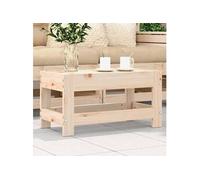 Repose pied de jardin 62x30x32 cm bois de pin massif