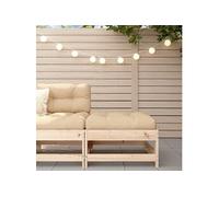 Canapé d'angle avec coussins bois de pin solide canapé de jardin vidaXL