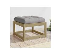 vidaXL Repose-pied de Jardin avec Coussins, Pouf de Palette, Table Basse de Terrasse, Meuble Modulaire de Salon Balcon, Bois de Pin Imprégné