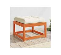 Repose-pied de Jardin avec Coussins, Pouf de Palette, Table Basse de Terrasse, Meuble Modulaire de Salon Balcon, Cire 844701