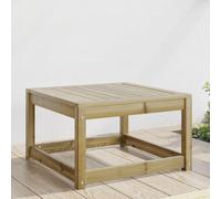 Vidaxl Repose-Pied De Jardin Avec Coussins Bois De Pin Imprégné