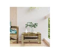 Repose-pied de Jardin, Siège avec Cadre en Bois, Table Basse, Tabouret de Terrasse Patio Balcon Extérieur, Bois de 825624