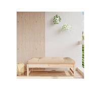 Repose-pied de Jardin, Siège avec Cadre en Bois, Table Basse, Tabouret de Terrasse Patio Balcon Extérieur, Bois de 825709