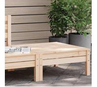 vidaXL – Repose-pied de jardin – Design à lattes – Bois de pin massif – Modulaire – Beige