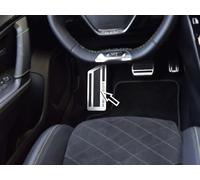 Repose-pied en acier pour Peugeot.2008 II / 208 II - 1 pièce 208 2008 2019+ accessoires repose-pieds inox métal brossé intérieur décorations Tuning…