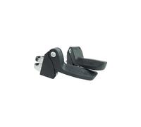 Qibbel Repose-pieds Junior 6+ pour siège vélo enfant – Argenté / Anthracite