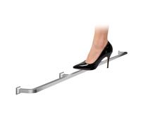 Repose pied Garde-pieds En Tube Carré Pour Bar De Pub Commercial - Repose-pieds Mural Sous Comptoir Avec Poteau Et Kit De Fixation Pour Îlot De Cuisine Patio(Silver,L 210cm/6.9ft)