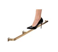 Repose pied Garde-pieds En Tube Carré Pour Bar De Pub Commercial - Repose-pieds Mural Sous Comptoir Avec Poteau Et Kit De Fixation Pour Îlot De Cuisine Patio(Gold,L 310cm/10.2ft)