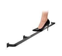 Repose pied Garde-pieds En Tube Carré Pour Bar De Pub Commercial - Repose-pieds Mural Sous Comptoir Avec Poteau Et Kit De Fixation Pour Îlot De Cuisine Patio(Black,L 430cm/14ft)
