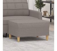 Vidaxl Repose-Pied Taupe 70x55x41 Cm Tissu Gris