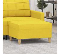 Repose-pied Gris Clair 60x50x41 cm Tissu Tabouret Pouf Meuble Salon vidaXL
