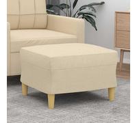 Tabouret 60x50x41 cm tissu crème349265