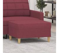 Repose-pied Gris Clair 60x50x41 cm Tissu Tabouret Pouf Meuble Salon vidaXL