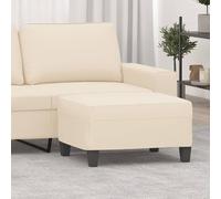 vidaXL Repose-pied Tissu microfibre 60 x 50 x 41 cm Beige