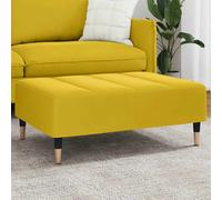 vidaXL Repose-pied 77x55x31 cm en velours Gris clair