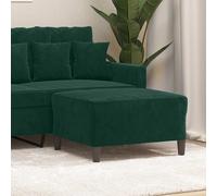 Repose-pied Gris Foncé 60x50x41 cm Velours Tabouret Pouf Meuble Salon vidaXL