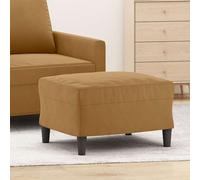 Repose-pied Gris Foncé 60x50x41 cm Velours Tabouret Pouf Meuble Salon vidaXL
