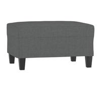 Repose pied Gris foncé 70x55x41 cm Tissu