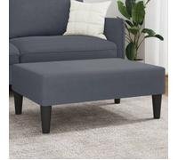 vidaXL Pouf repose-pieds en velours gris foncé – Tabouret de canapé pour salon et chambre