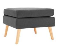 Repose pied Gris foncé Tissu gris fonc G