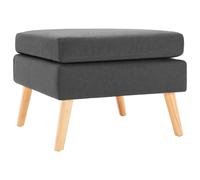 Repose-pied Gris Foncé Tissu Tabouret Pouf Salon Salle de Séjour Maison vidaXL