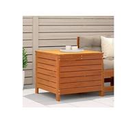Repose-pied Jardin, Table Basse, Tabouret de Bar, Meuble de Patio Terrasse Balcon Arrière-cour Extérieur, Cire Marron Bois Pin Massif