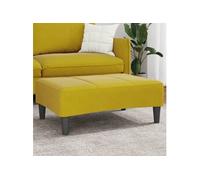 Repose pied jaune 77x55x31 cm velours