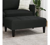 vidaXL Repose-pied noir 77x55x31 cm velours 4007369