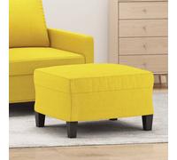 vidaXL Repose-pied pouf tabouret intérieur tissu jaune clair 70 x 55 x 41 cm