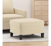 Repose-pied Jaune Clair 60x50x41 cm Tissu Tabouret Pouf Meuble Salon vidaXL
