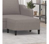 Repose-pied Jaune Clair 70x55x41 cm Tissu Tabouret Pouf Meuble Salon vidaXL